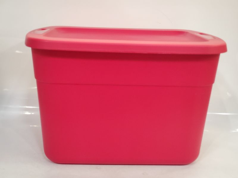 Photo 4 of Brightroom - 18gal Non-Latching Tote Red