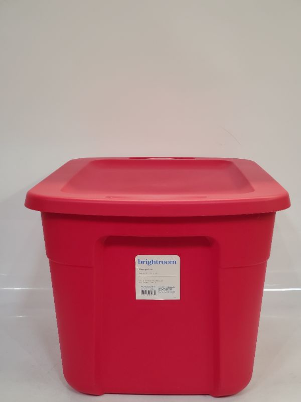Photo 3 of Brightroom - 18gal Non-Latching Tote Red