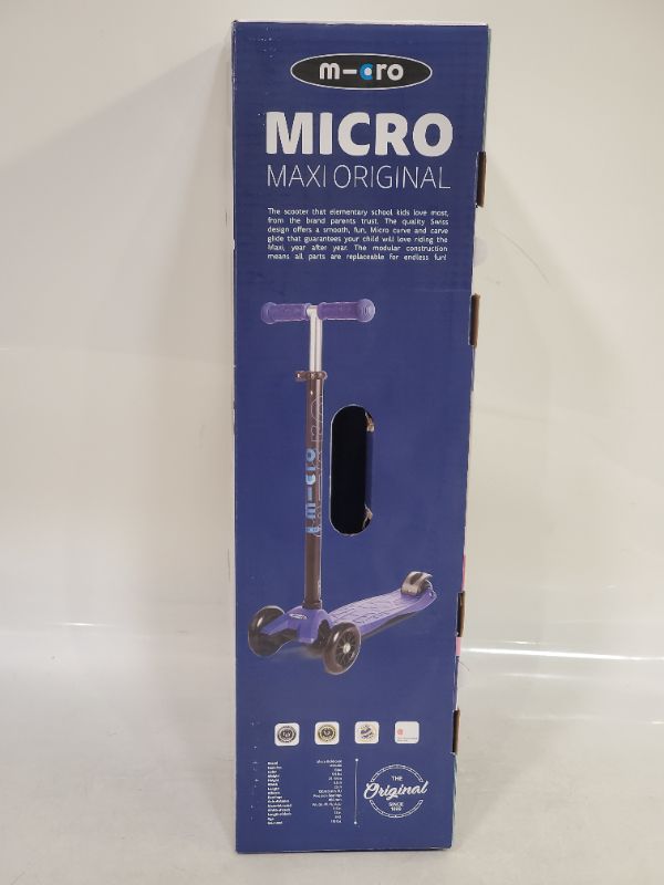 Photo 1 of Micro Kickboard - Maxi Original 3-Wheeled, Swiss-Designed Micro Scooter for Kids - Blue 