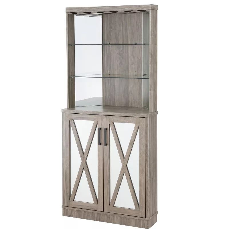 Photo 1 of Home SOurce - Stone Gray Bar With Black Handles - Item # DC75-STONE-GR 