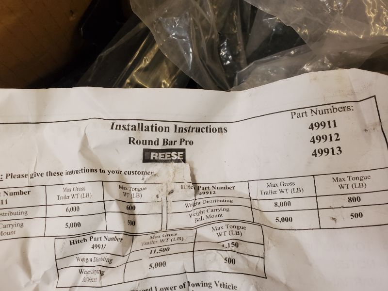 Photo 4 of Resse - Round Bar Pro -  part numbers - (49911) (49912) (49913)