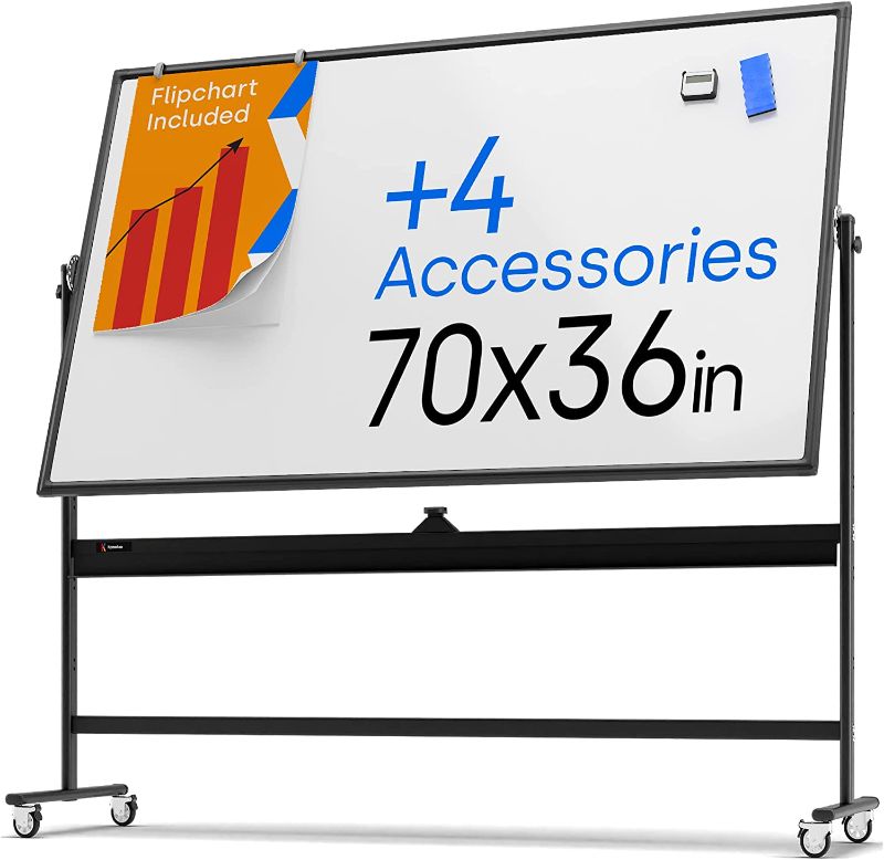 Photo 1 of KAMELLEO - Rolling Magnetic Whiteboard - Double Sided