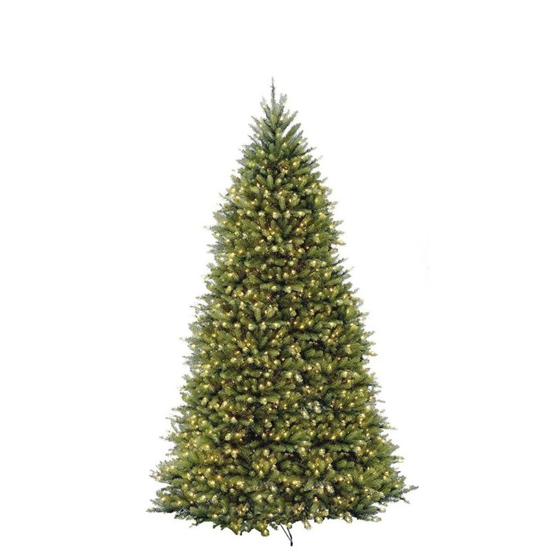 Photo 1 of National Tree Company Pre-Lit Artificial Full Christmas Tree, Green, 12 Feet 