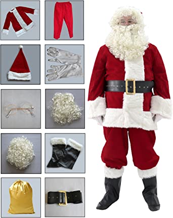 Photo 2 of Ahititi Santa Suit Adult Costume 11pc - 3x