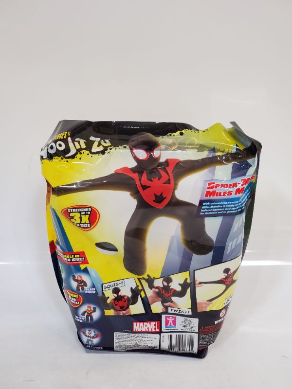 Photo 3 of Heroes of Goo Jit Zu Marvel Supagoo Hero  8" Tall Super Stretchy Spider-Man Miles Morales Action Figure