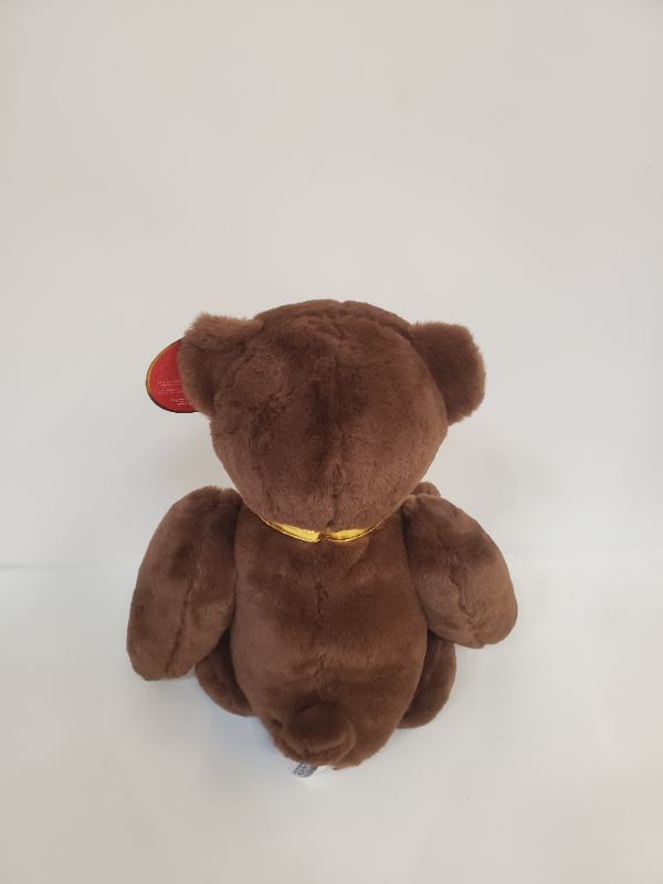 Photo 5 of FAO Schwarz Anniversary Brown Bear with Embossed Dark Chocolate Footpad 12" Stuffed Animal