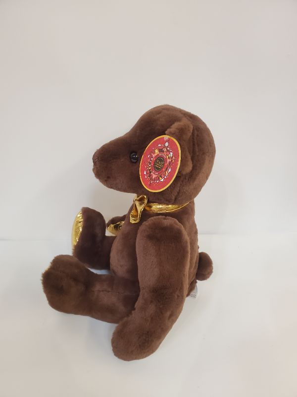 Photo 6 of FAO Schwarz Anniversary Brown Bear with Embossed Dark Chocolate Footpad 12" Stuffed Animal