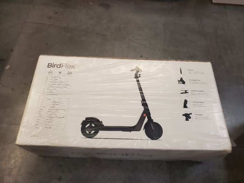 Photo 6 of Bird Flex Electric Scooter - Black - holds up to 220 pounds - max speed 15.5 miles per hour 