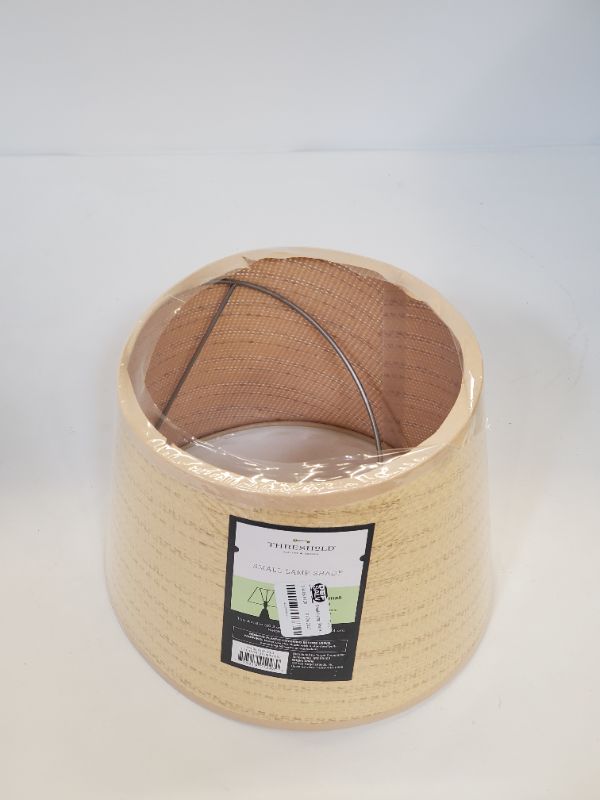 Photo 3 of Threshold - Small Lamp Shade Natural - Top Diameter 8in  