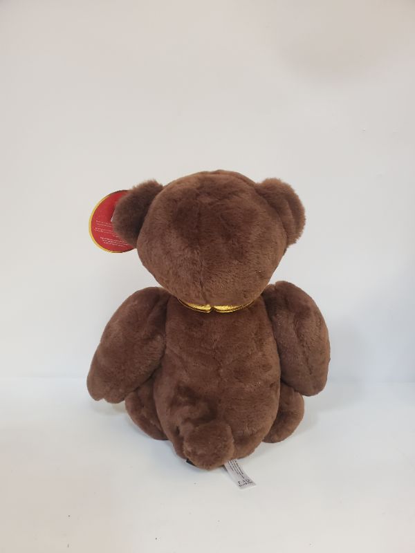 Photo 5 of FAO Schwarz Anniversary Brown Bear with Embossed Dark Chocolate Footpad 12" Stuffed Animal