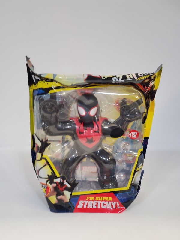 Photo 4 of Heroes of Goo Jit Zu Marvel Supagoo Hero -  8" Tall Super Stretchy Spider-Man Miles Morales Action Figure