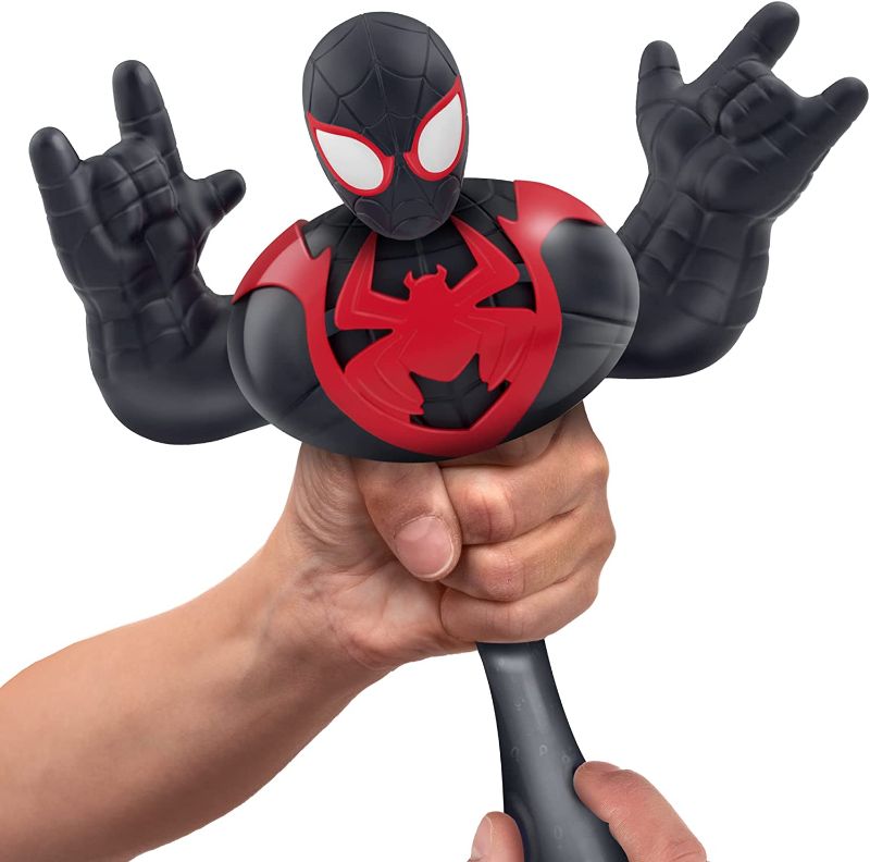 Photo 2 of Heroes of Goo Jit Zu Marvel Supagoo Hero -  8" Tall Super Stretchy Spider-Man Miles Morales Action Figure