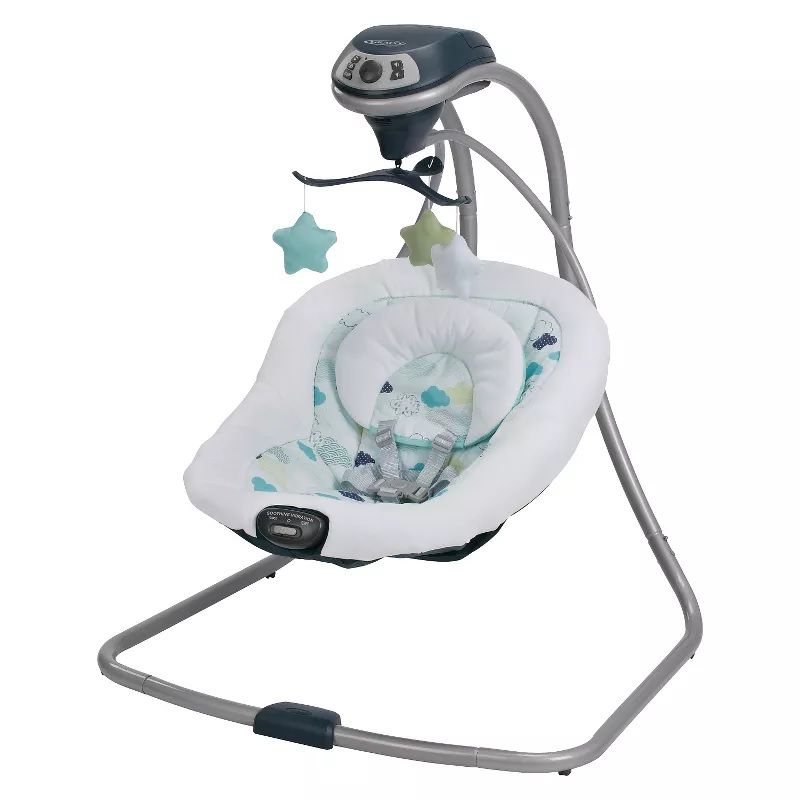 Photo 1 of Graco Simple Sway Baby Swing - Stratus - 38.0 Inches (H) x 31.0 Inches (W) x 30.0 Inches (D)