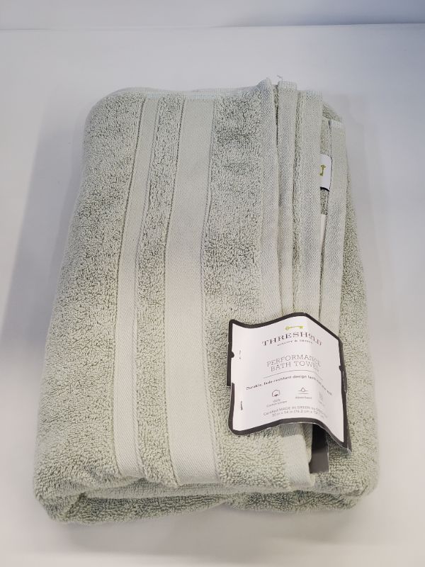 Photo 2 of Threshold - Performance Bath Towel -  Light Green 