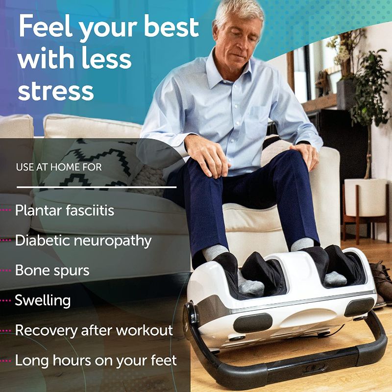 Photo 3 of Cloud Massage Shiatsu Foot Massager Machine- Increases Blood Flow Circulation, Deep Kneading, with Heat Therapy - Deep Tissue, Plantar Fasciitis, Diabetics, Neuropathy (Without Remote)
