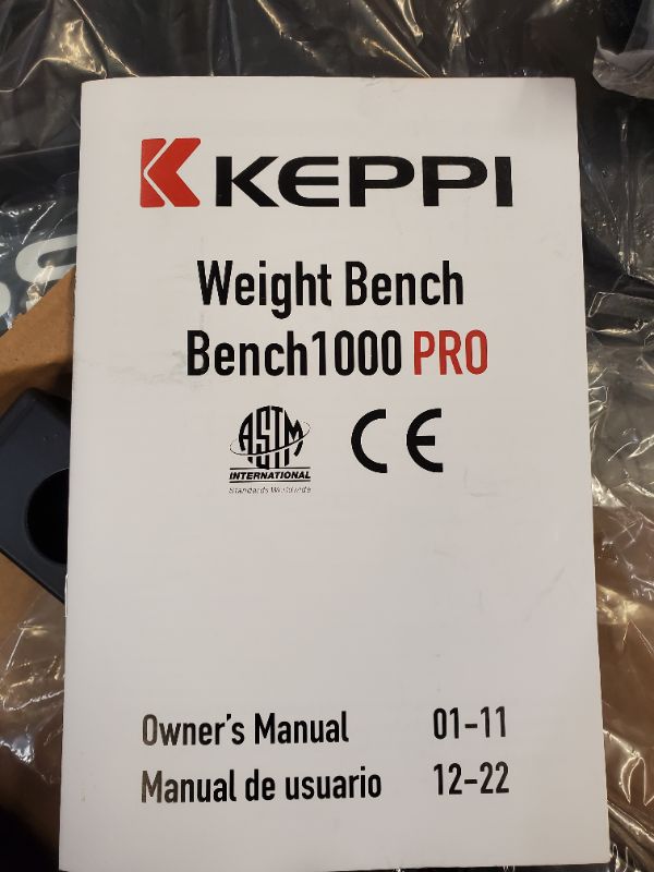 Photo 8 of KEPPI  BENCH 1000 PRO WEIGHT BENCH - 2022 VERSION 