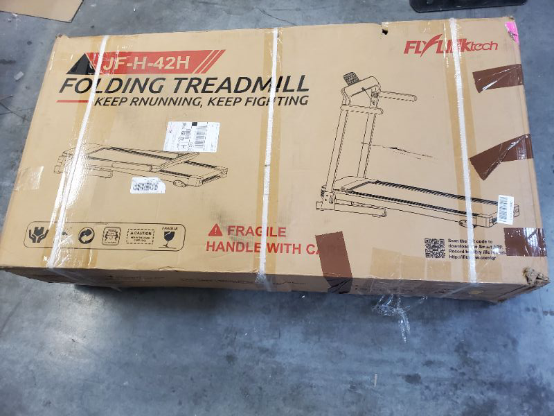 Photo 1 of FLYLINKTECH - FOLDING TREADMILL - Portable Running Jogging Walking Machine for Home Gym