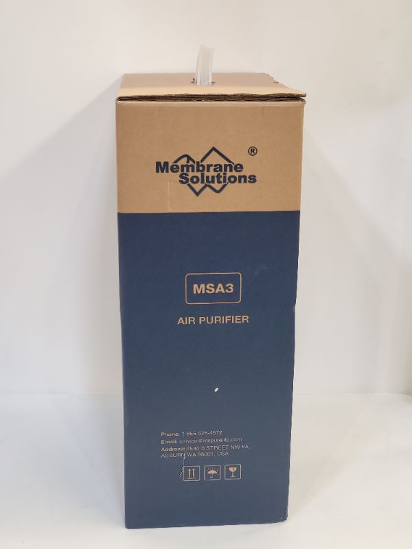 Photo 5 of MEMBRANE SOLUTIONS - MSA3 Air Purifier for Home Large Room and Bedroom with H13 True HEPA Filter, 100% Ozone Free Air Cleaner for Smokers, Pet and Allergies Remove 99.97% Allergens, Dust, Odor, Smoke, Pollen