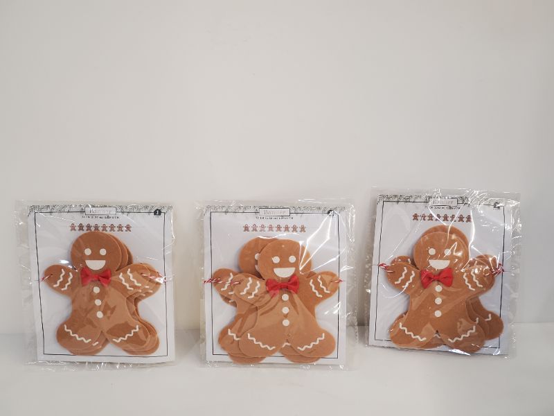 Photo 3 of 72" GINGERBREAD MAN  BANNER - 3 PACK 