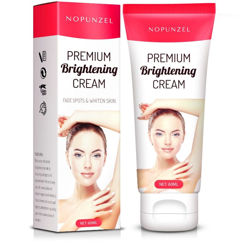 Photo 1 of NOPUNZEL Underarm Brightening Cream, Dark Spot Remover for Body, Brightens and Moisturizes Intimate Areas, Armpit, Neck, Back, Legs, and Elbows For an Instant Result