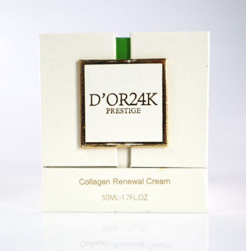 Photo 1 of COLLAGEN RENEWAL CREAM REPAIRS DAMAGED CELLS RECONSTRUCTS SKIN SMOOTH SUPPLE CLEAR ENHANCES ELASTICITY REVERSES SKIN DISCOLORATION IMPROVES CIRCULATION 24K GOLD RICE PROTEIN HYALURONIC ACID NEW IN BOX  