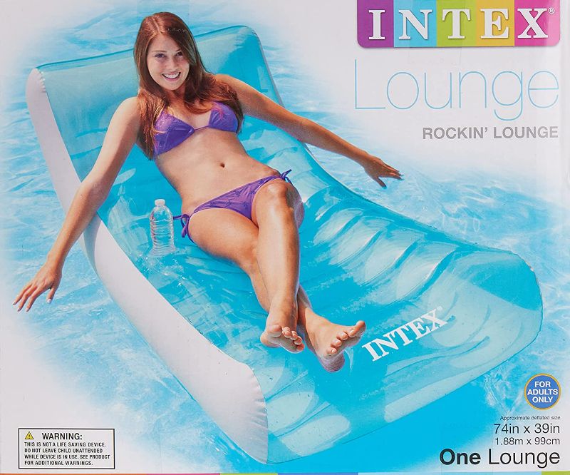 Photo 1 of rockin' inflatable lounge, 74'' X 39''