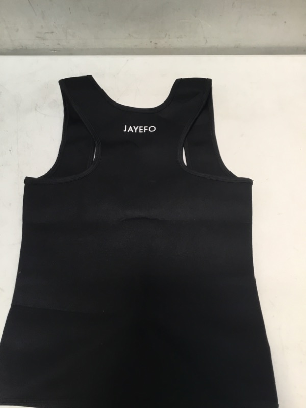 Photo 3 of Jayefo Mens Sauna Vest for Men Body Shaper and Sweat Vest Corset Waist Trainer Slimmer Weight Loss Black