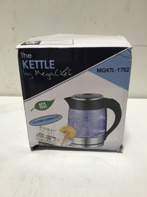 Photo 2 of MegaChef Stainless Steel Light Up Wired Tea Kettle, 1.8L, Model 1 1.8L Model 1