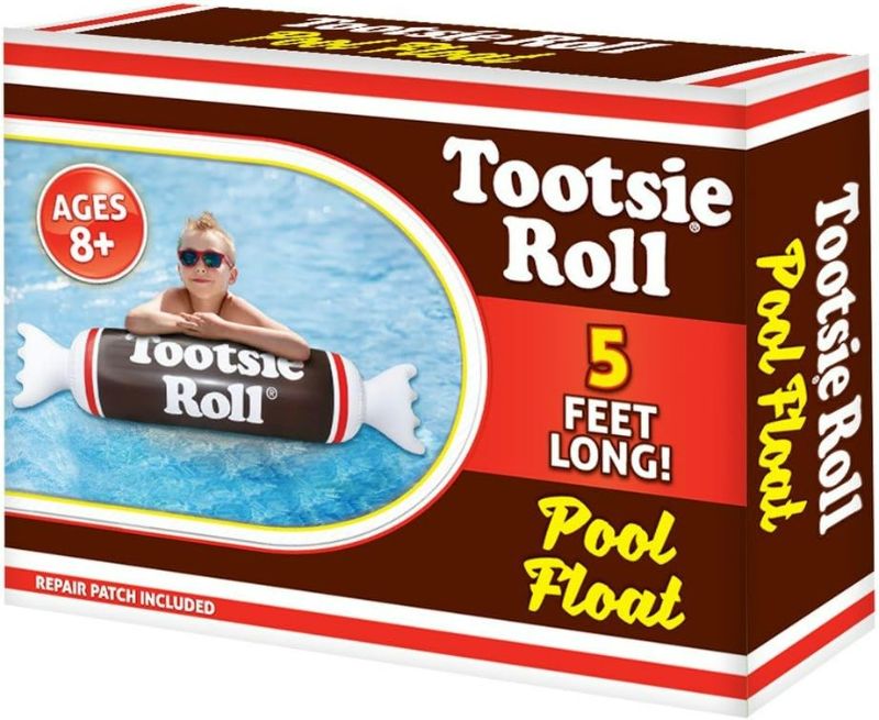 Photo 1 of Tootsie Roll POOL FLOAT | Inflatable Pool Float | 5 Feet Long! 