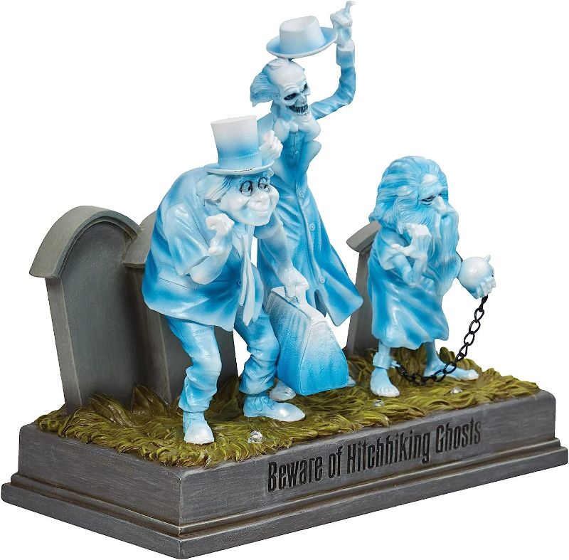 Photo 1 of Enesco Disney Showcase The Haunted Mansion Hitchhiking Ghosts Lit Figurine, 8 Inch, Multicolor