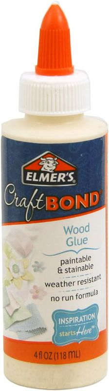 Photo 1 of Elmer's Craft Bond Wood Craft Glue, 4 Oz, White (E470)