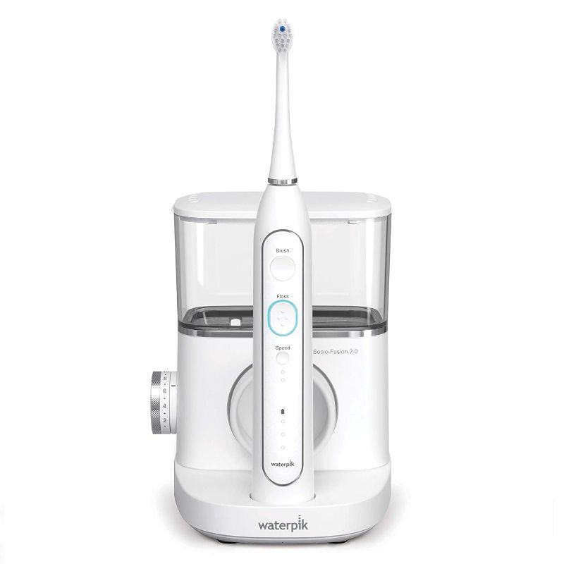 Photo 1 of Waterpik Sonic-Fusion 2.0 Professional Flossing Toothbrush, Electric Toothbrush and Water Flosser Combo In One, White