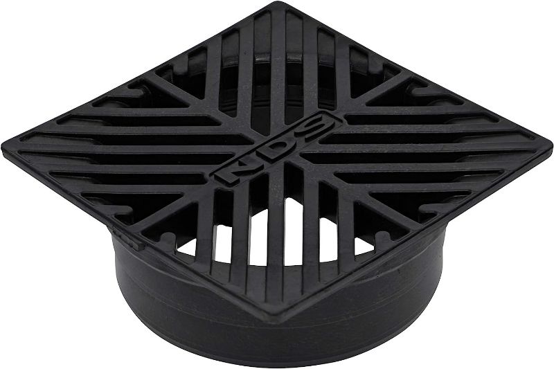Photo 1 of NDS 5" Square Grate, Black