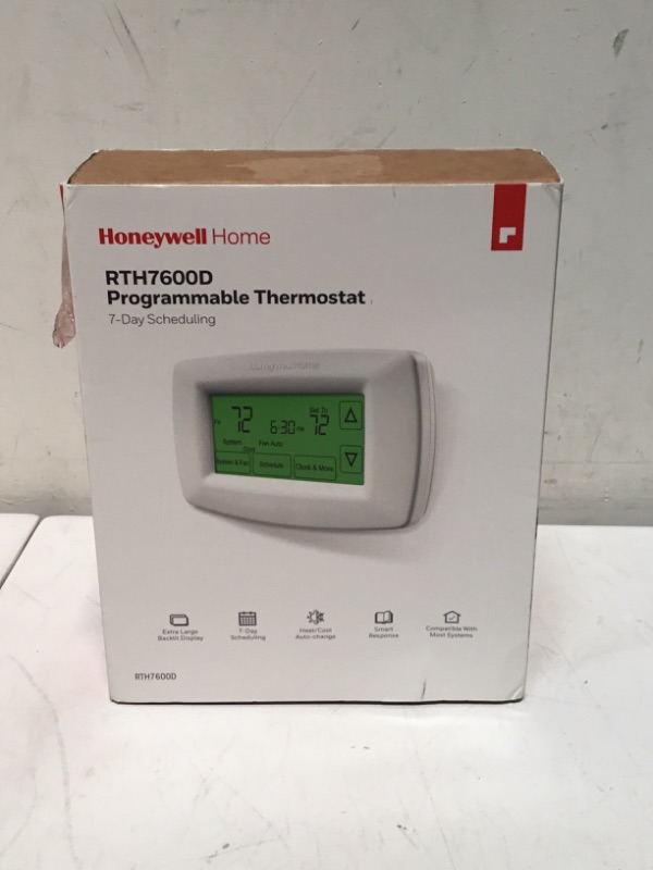 Photo 2 of Honeywell Home RTH7600D 7-Day Programmable Touchscreen Thermostat