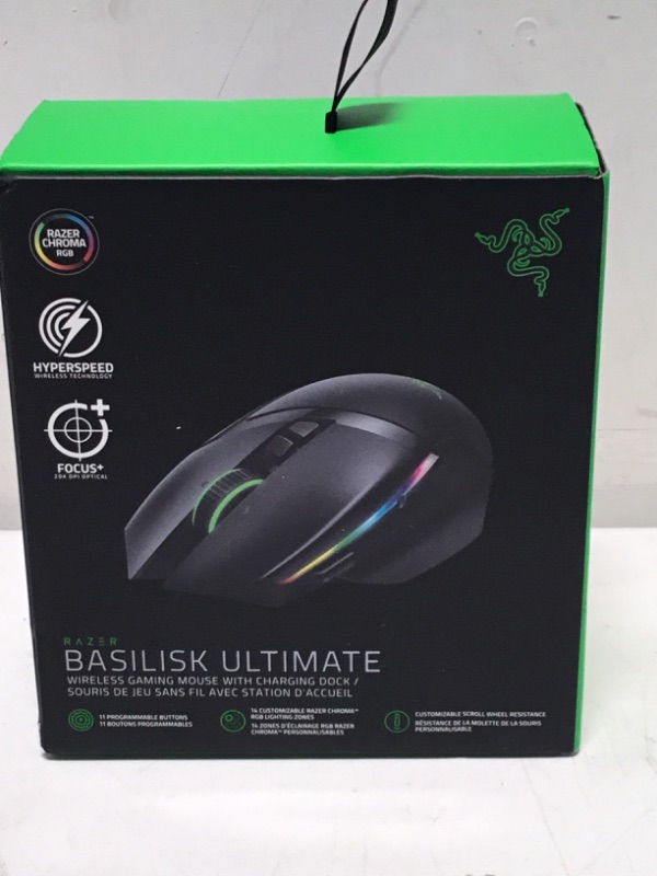 Photo 1 of Razer Basilisk Ultimate With Charging Dock Wireless Optical Gaming Mouse