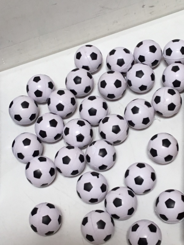 Photo 3 of 30 Pack Mini Foam Soccer Balls Sports Stress Balls Soccer Party Favors Footballs 1.2 Inch Anxiety Relief Sports Ball for Kids Adults with Drawstring Mesh Bag
