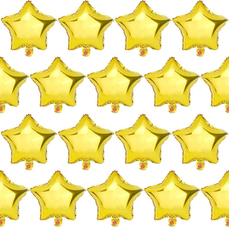 Photo 1 of Star Balloons,50 Pieces 10 inch Gold Star-Shape Foil Balloons Mylar Balloons for Party Decorations
