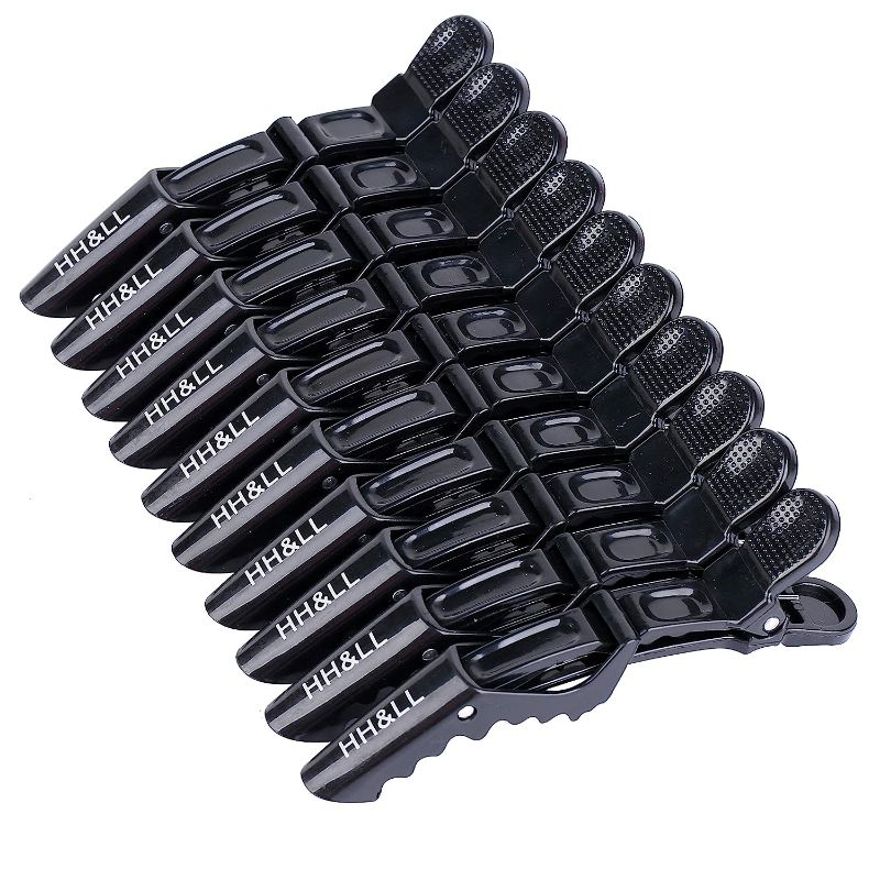 Photo 1 of Hair Clips for Women and Girls by HH&LL – Wide Teeth & Double-Hinged Design – Alligator Styling Sectioning Clips of Professional Hair Salon Quality - 10Pack
