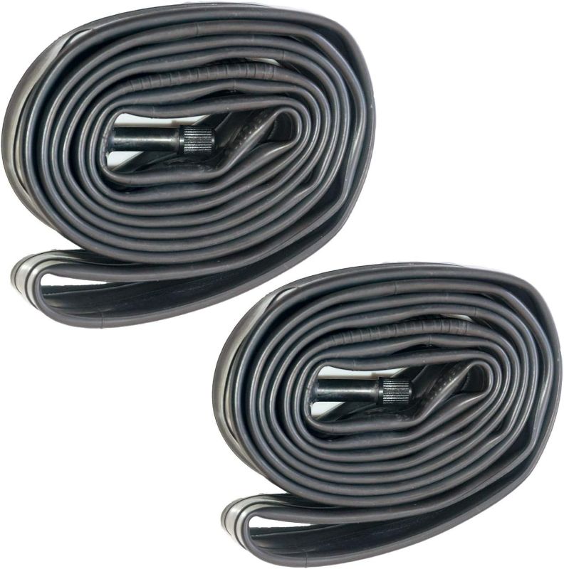 Photo 1 of 2pc Unique Bargains 14"x 1.75 - 2.125" Bicycle Bike Inner Tube 32mm American Type Valve Rubber for BMX Bikes