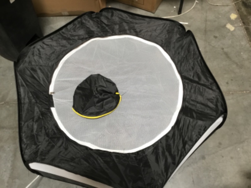 Photo 1 of Guinea Pig Playpen with Cover, Hamster Playpen with Top, Rabbit Pop Up Playpen with Roof, Small Animal Play Pen Indoor, for Ferret/Chinchilla/Bearded Dragon/Rat/Kitten (Black)