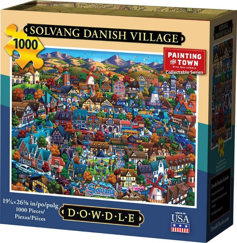 Photo 1 of Dowdle Jigsaw Puzzle - Solvang Danish Village - 1000 Piece
