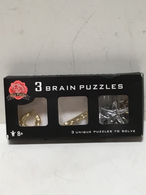 Photo 2 of Brain Teaser Puzzle for Adults Puzzles Metal Hole Lock Adult Educational Toy Games for Adults Teens Educational Toy Gift (Gold)
