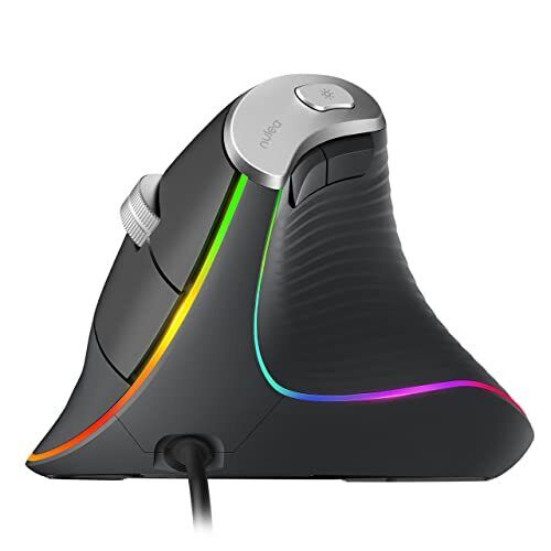 Photo 1 of Nulea Wired Vertical Mouse USB Ergonomic Optical Mouse with 4 Adjustable DPI 