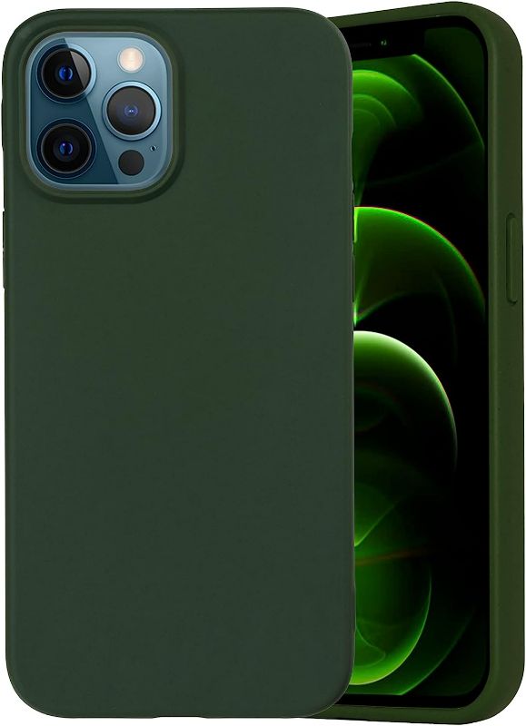 Photo 1 of Danbey iPhone 12/12 Pro Case, Matte Case for iPhone 12 Pro Phone Case, iPhone 12 Case, Full Drop Protection, Anti-Static Dust-Proof Solid Color Slim Cover Army Green 6.1 inches 2020 - Dark Green
