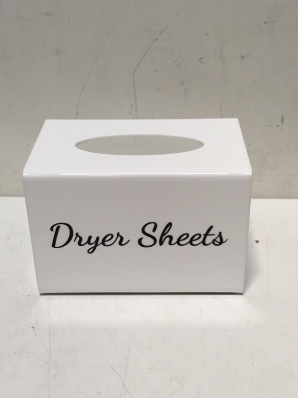 Photo 3 of Farmhouse Dryer Sheet Holder, Carmanon Acrylic Dryer Sheet Dispenser Magnetic Laundry Fabric Softener Sheets Holder, Dryer Sheet Container Storage Box with Lid for Laundry Room Decor & Organization
