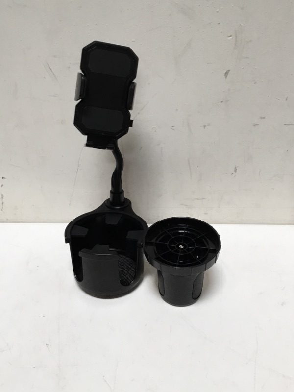 Photo 2 of Cup Holder Expander for Car with Cell Phone Holder BEEYONTO 3 in 1 Car Cup Holder Phone Mount 360°Rotation Universal for iPhone, Galaxy, All Smartphone
