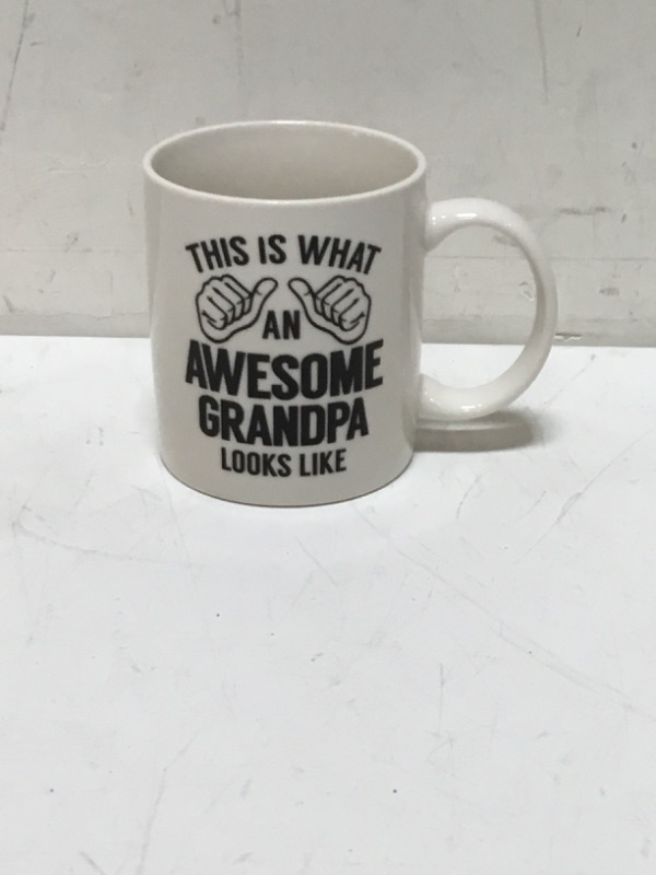 Photo 3 of Gifts for Grandpa, Best Grandpa Coffee Mug, Birthday Gift for Grandfather Granddaddy Grandparents (One Size, Awesome Grandpa Mug White)
