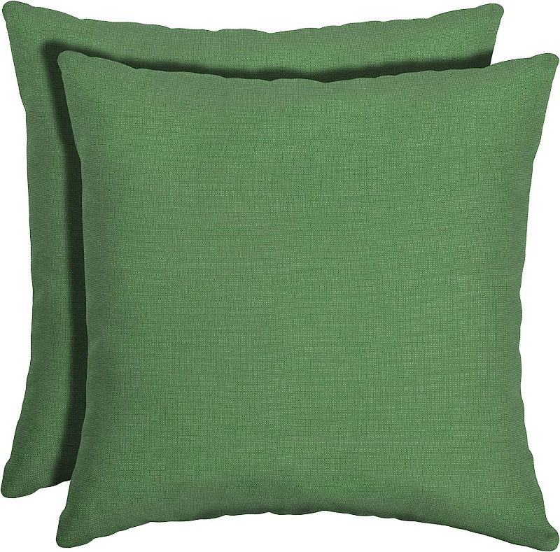 Photo 1 of Arden Selections Outdoor Toss Pillow (2 Pack) 16 x 16, Moss Green Leala