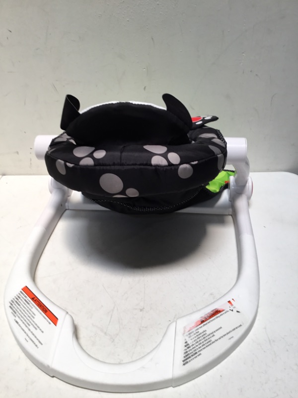 Photo 4 of Fisher-Price Portable Baby Chair Sit-Me-Up Floor Seat with Developmental Toys and Crinkle & Squeaker Seat Pad, Panda Paws
