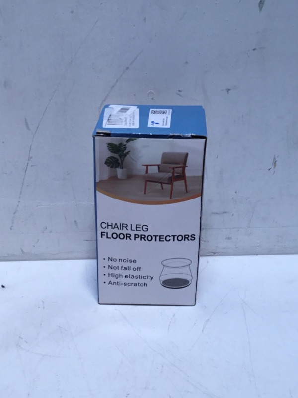 Photo 2 of 24 Pcs Chair Leg Floor Protectors for Hardwood Floors Silicone Covers to Protect Wood Tile Floors Felt Pads Furniture Leg Caps Non Slip Reduce Noise (Large-Clear)
